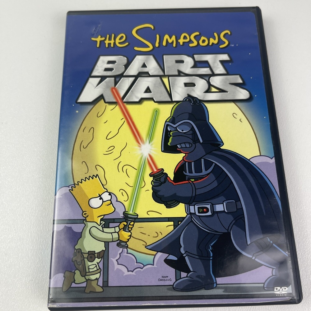 The Simpsons Bart Wars DVD 2005 Slim Black Case Homer Marge Lisa